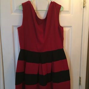 Striped Red Dress Size 18